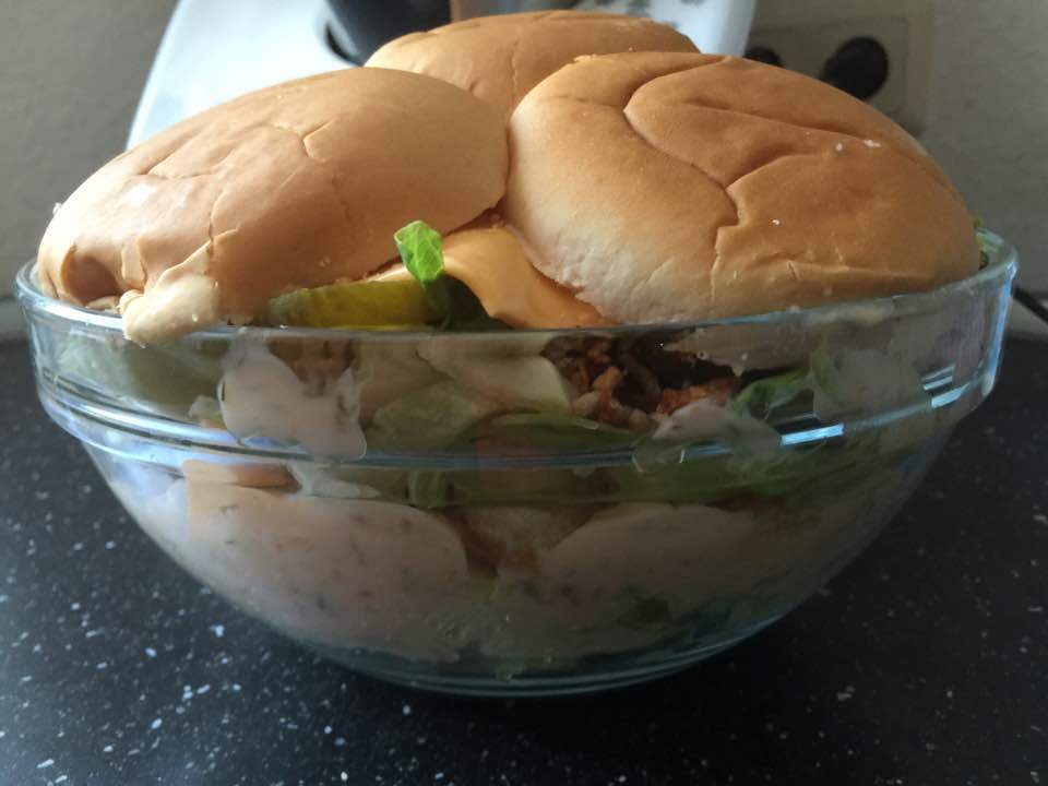 BIC MAC Salat Fussball Salat Schichtsalat