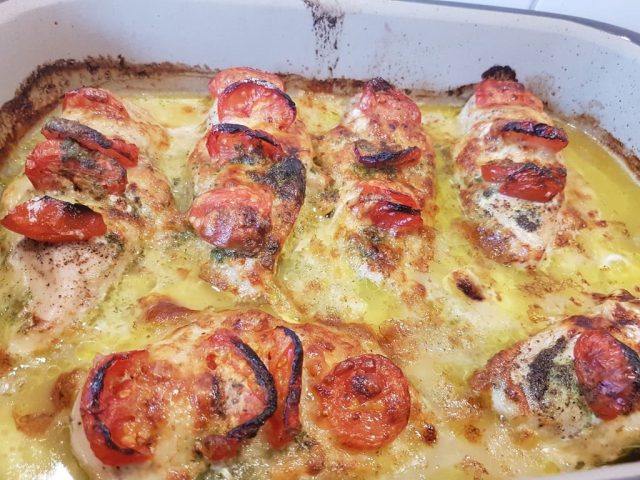 Hühnchenbrust Tomate Mozarella aus der Ofenhexe Ofenmeister1