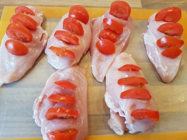 Hühnchenbrust Tomate Mozarella aus der Ofenhexe Ofenmeister3