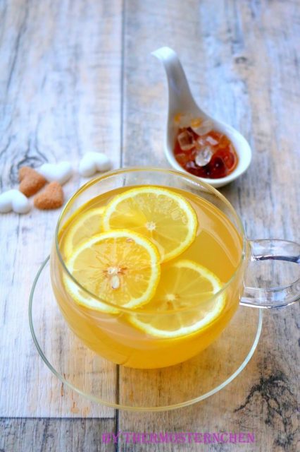 Erkältungstrunk Zitrone Ingwer genial gegen Halsschmerzen und Husten1