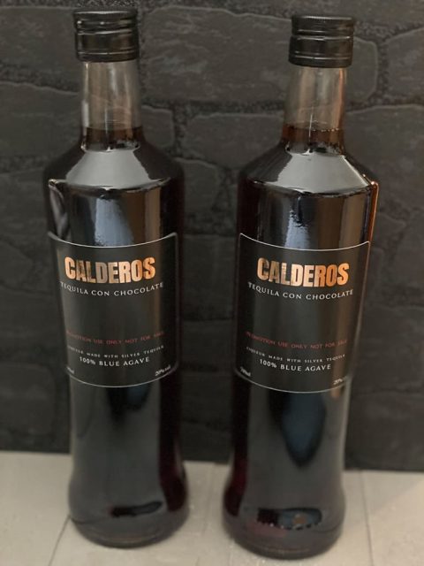 Calderos Tequila - Chocolate Likör-Flaschen