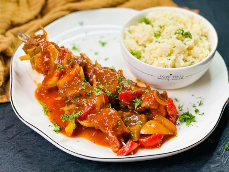 Ofengeschmorte Schaschlik aus dem Grundset - Myfoodstory - kochen ...