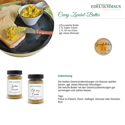 Curry Zwiebel Butter