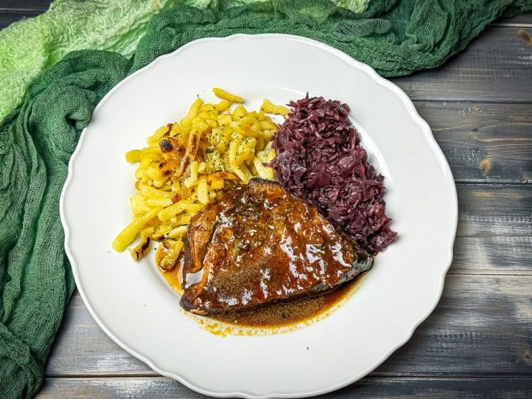 Rinderschmorbraten mit Pflaumenmus - Myfoodstory - kochen &amp; backen mit ...