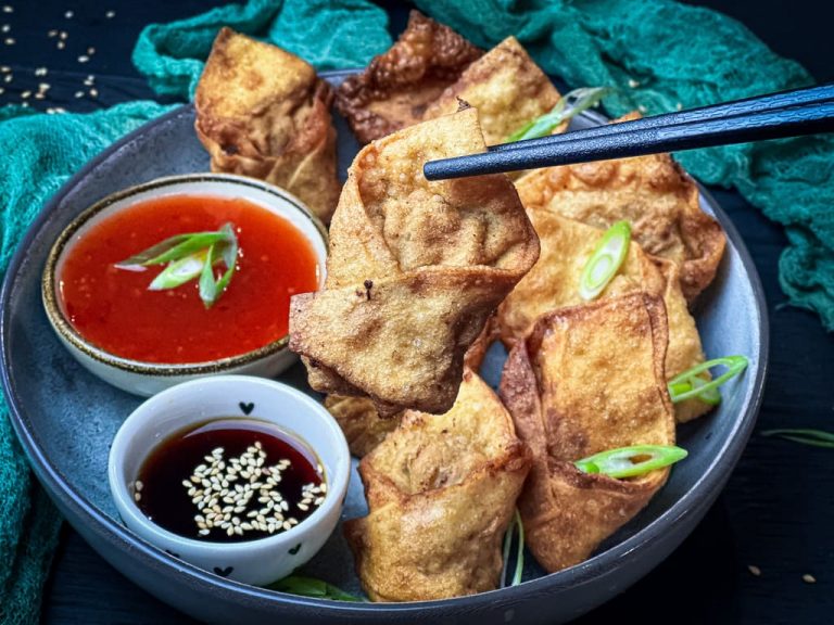 Wan Tan gebacken mit Hackfleischfüllung - Myfoodstory - kochen &amp; backen ...