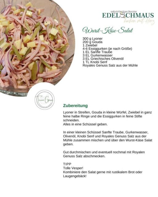 Wurst Kaese Salat